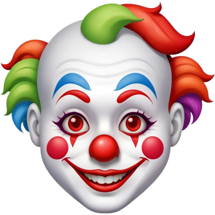 Winking clown emoji