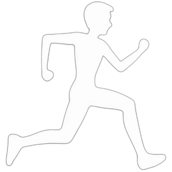 outline-person-white-running emoji