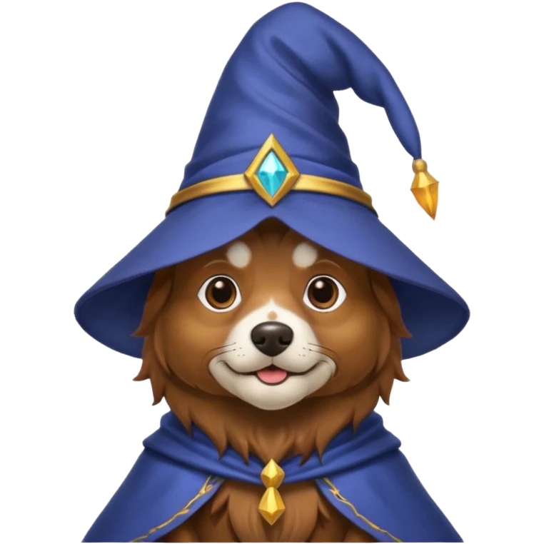 Dog wizard emoji