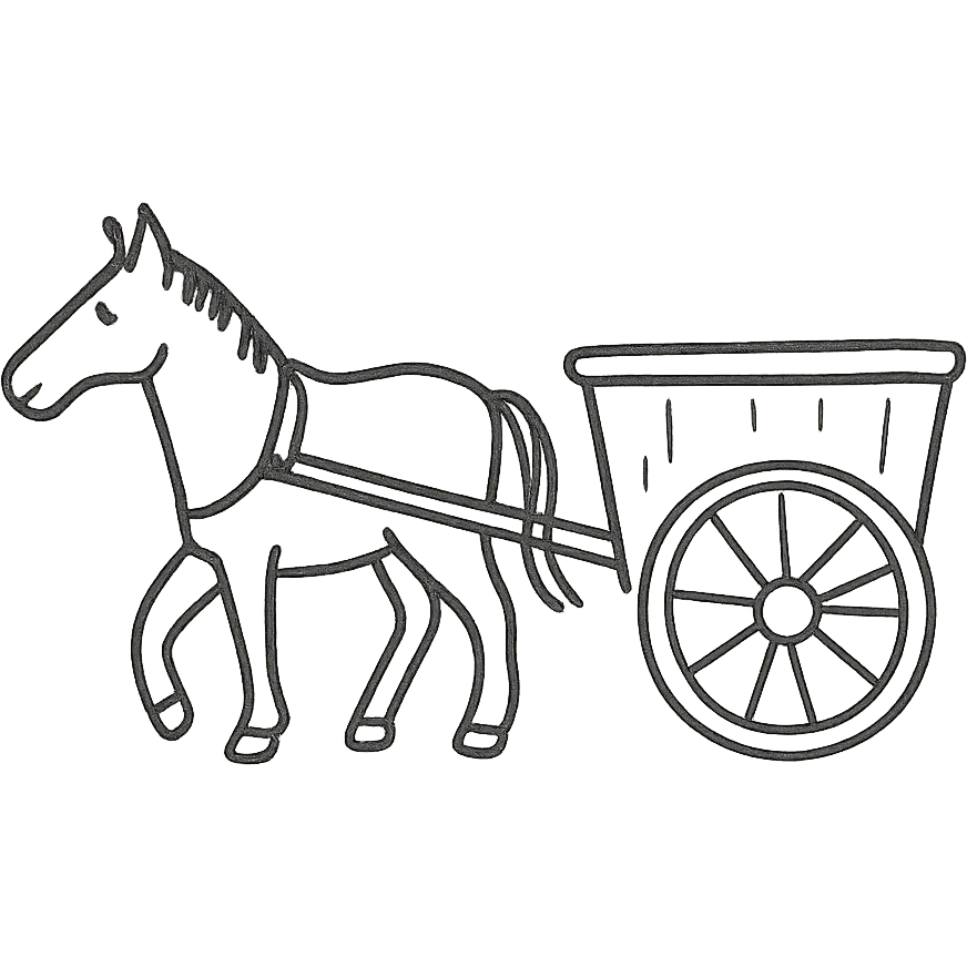 horse cart emoji