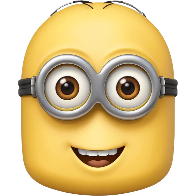 minion with one eye smiling emoji