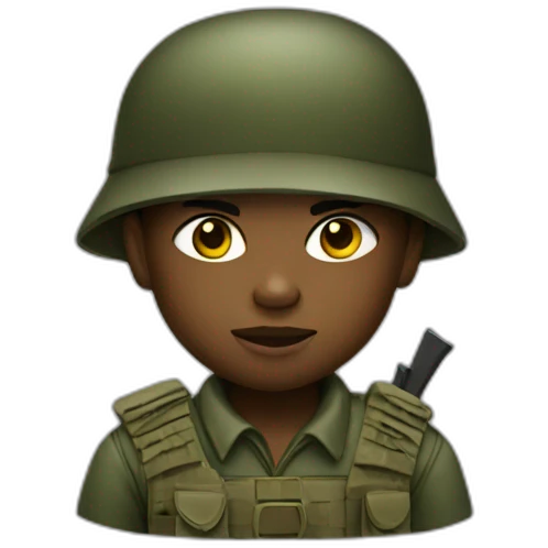 Child soldier emoji