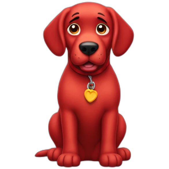 clifford the big red dog emoji