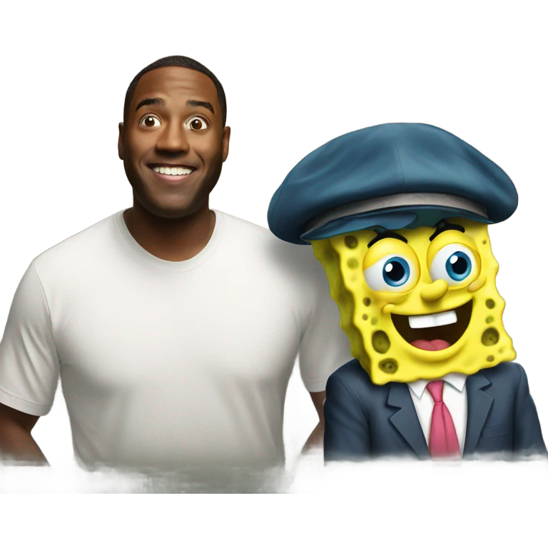 SpongeBob with Gary emoji