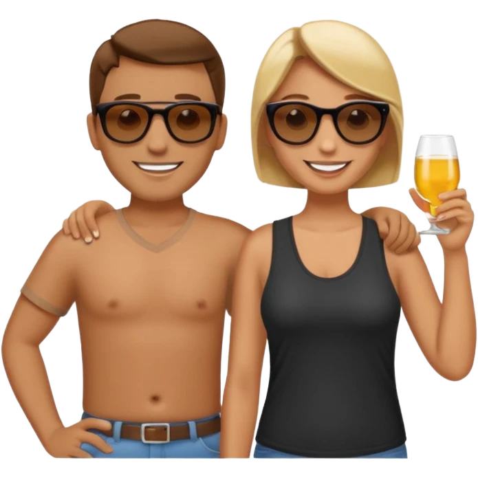 quiero que pongas ubna apreja tomando el sol y relajados emoji