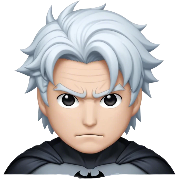 satoru gojo en batman cheveux blanc emoji