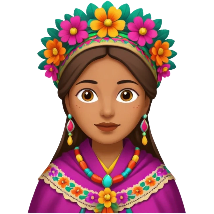 1900's mexican female emoji