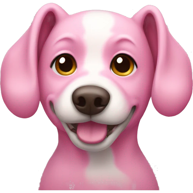 pink dog  emoji