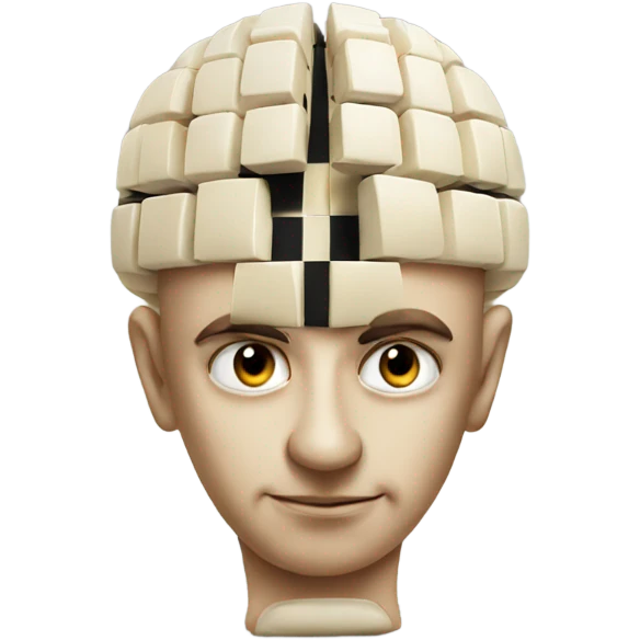a chess brain emoji