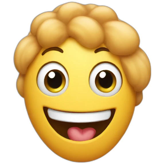 Happy bean emoji