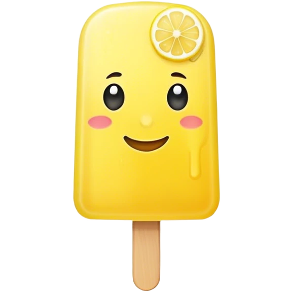 Lemon popsicle  emoji