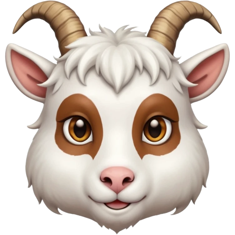 Goat face with horn emoji