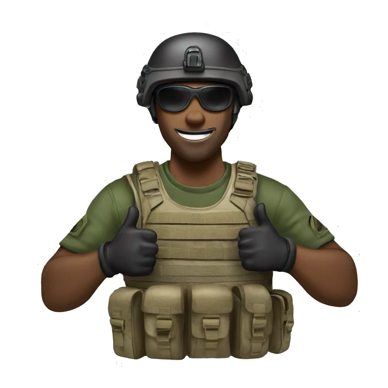 special forces thumbs up emoji