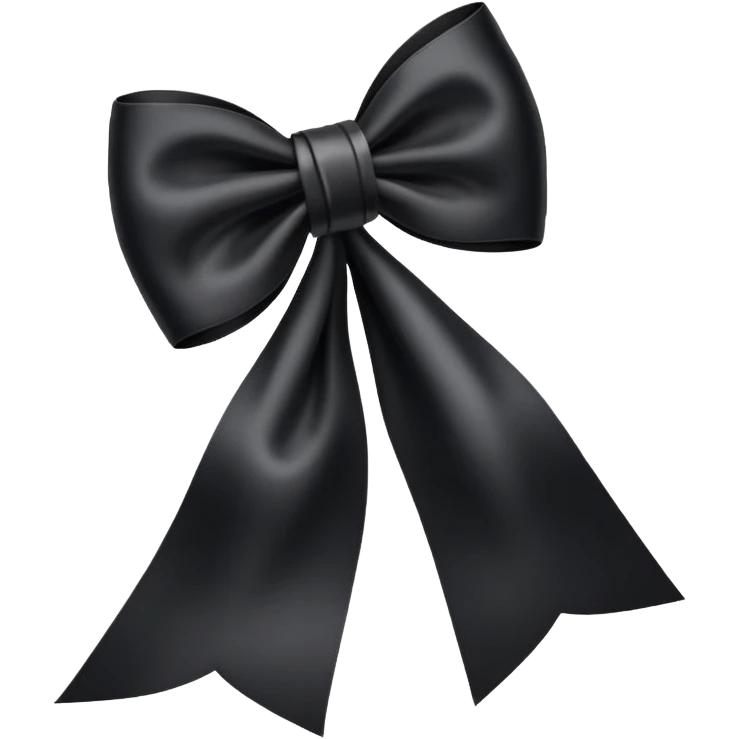 Black bow emoji