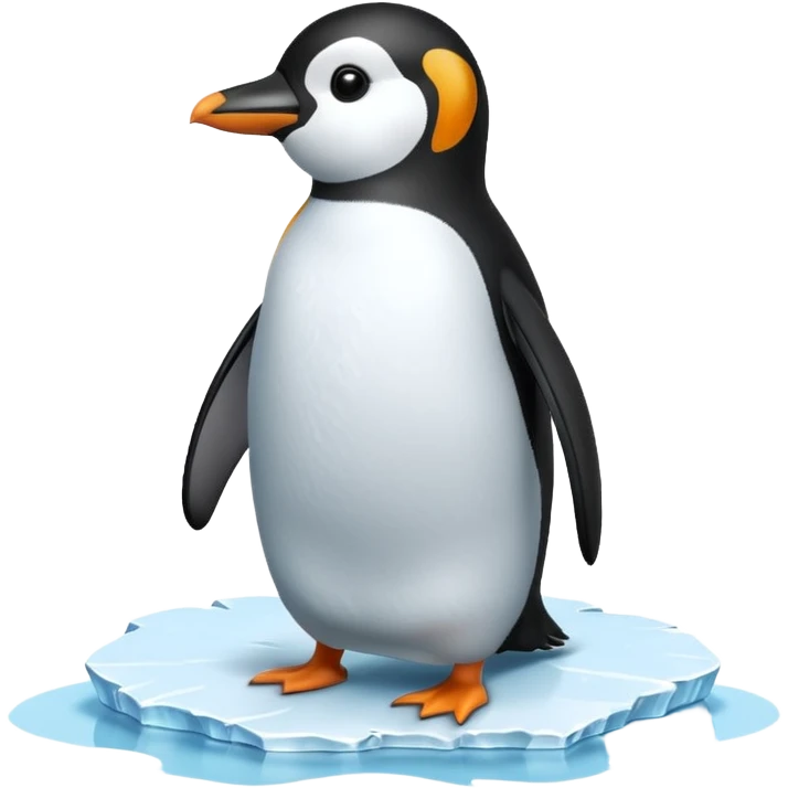 penguin on the iceberg emoji
