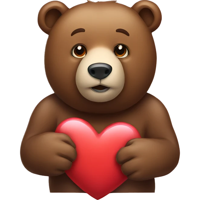 Bear with a Heart  emoji