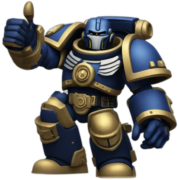 Warhammer 40k space marine Thumbs up emoji