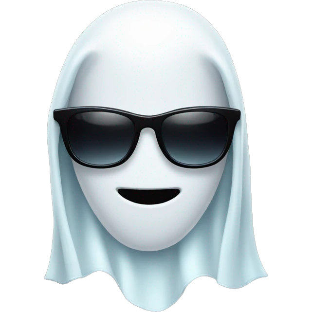 Ghost with sunglasses emoji