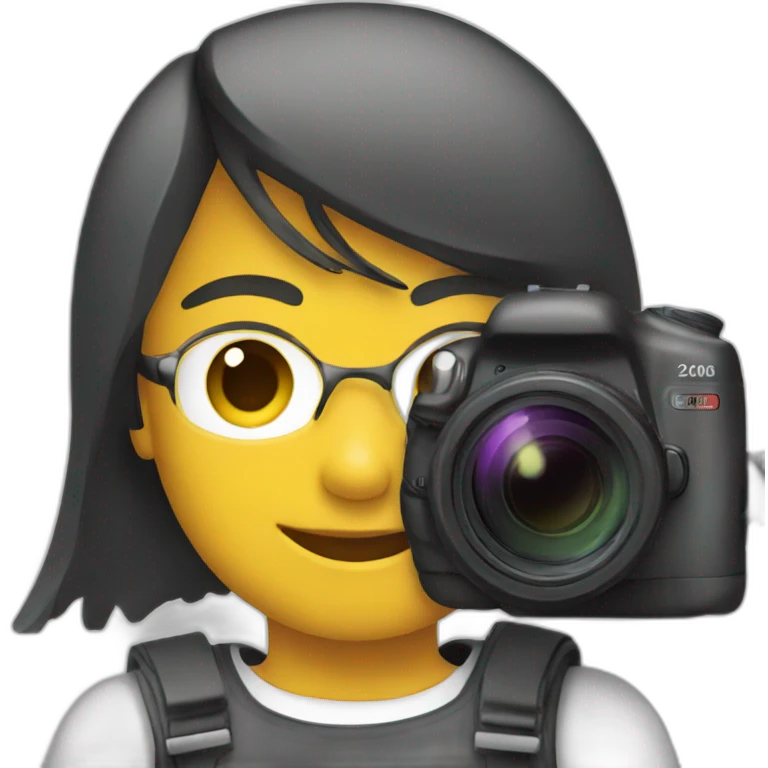 A sports photographer emoji
