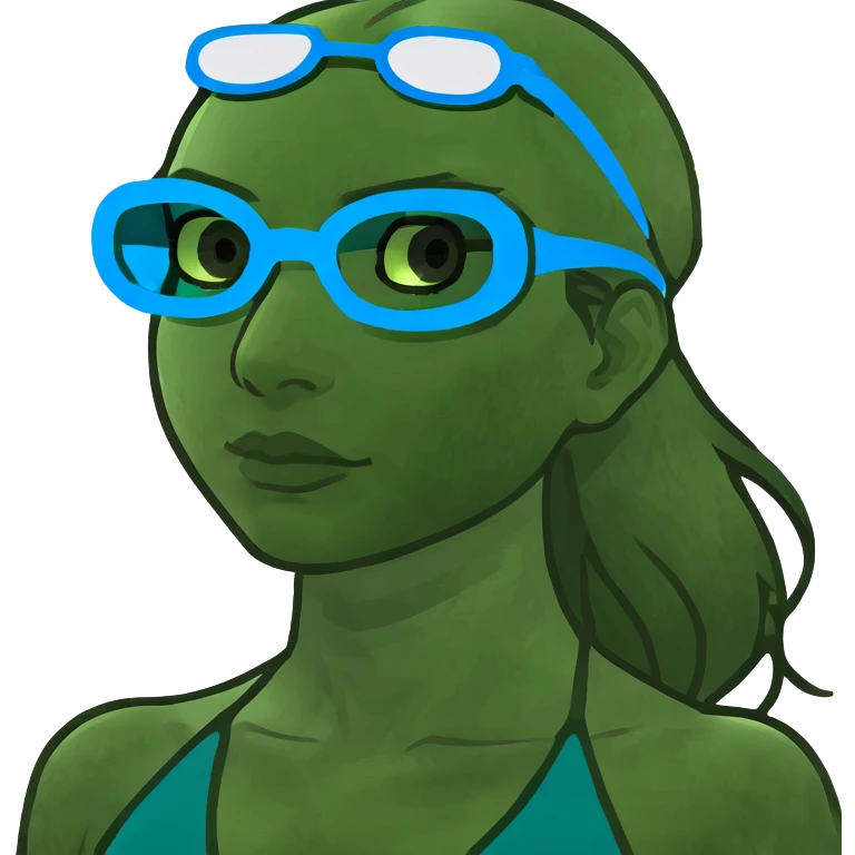 beautiful blonde swimming girl emoji