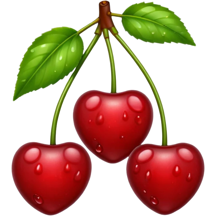 wet cherries emoji