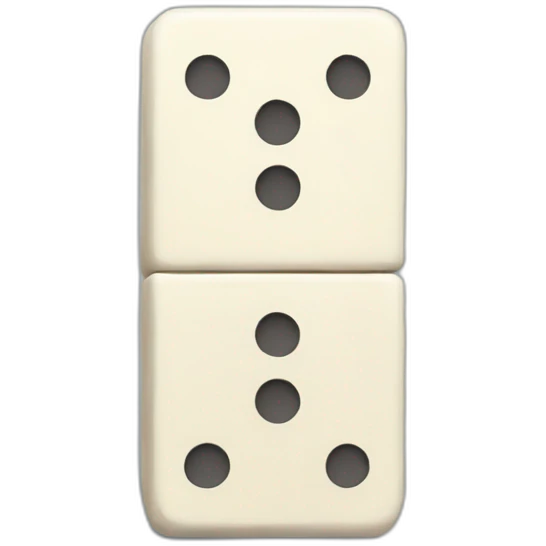 a domino piece with the letter a emoji