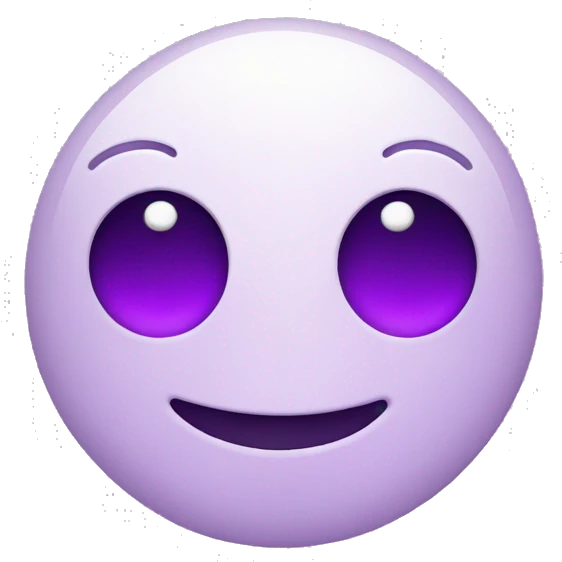 Smiley with purple heart eyes emoji
