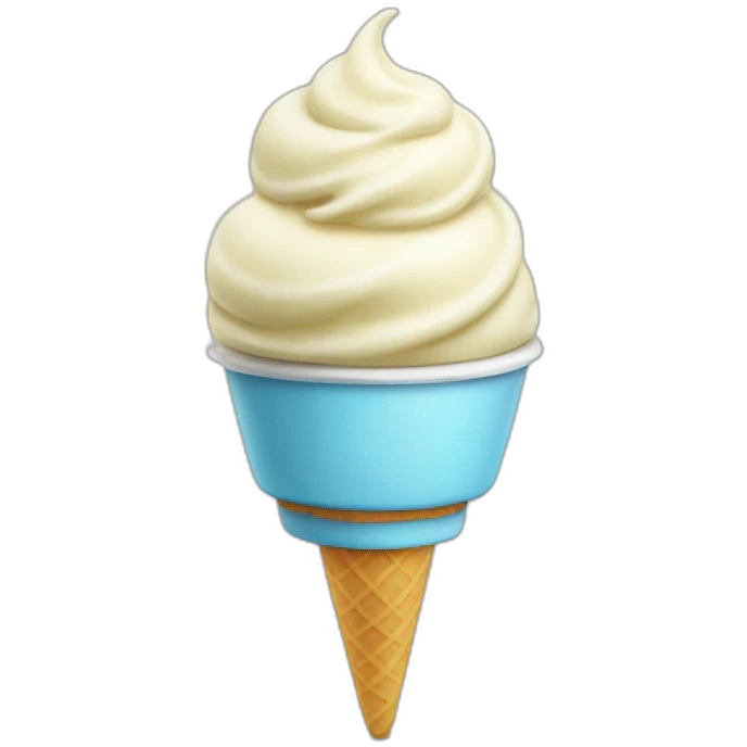 vanilla ice cream emoji