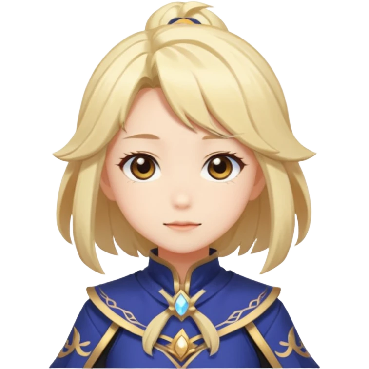 Cute Lumine from Genshin Impact in Hoyoverse Anime Style  emoji