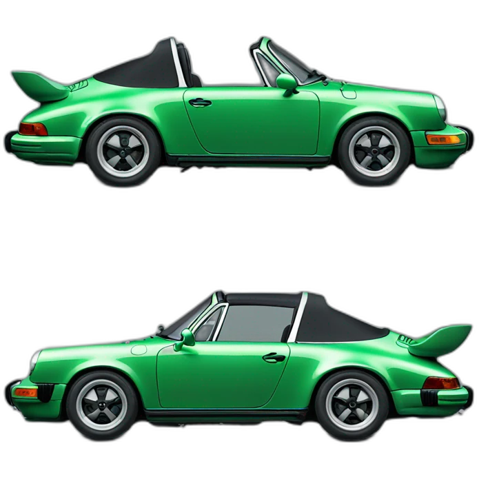 Porsche 911 targa green emoji