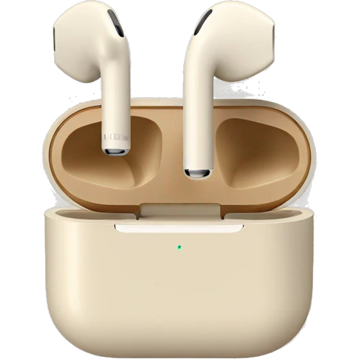 Beige AirPods emoji