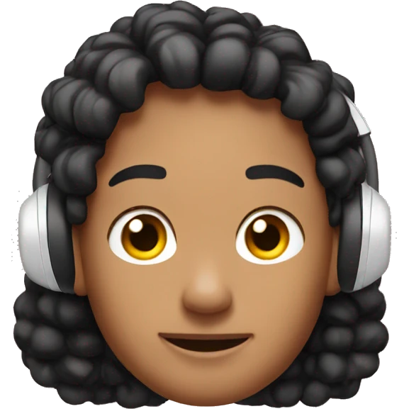 Airpods on ear emoji