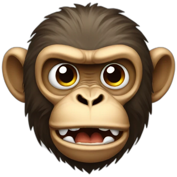Angry monkey emoji