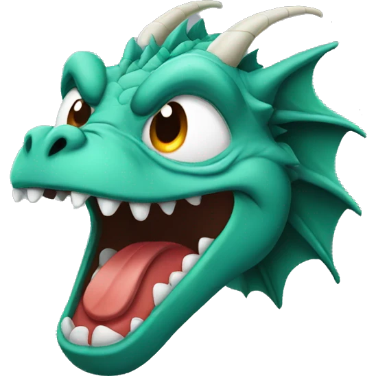Dragon crying emoji