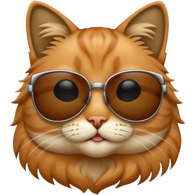 Cat wearing sunglasses emoji