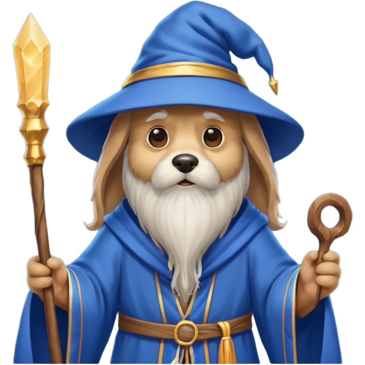 Dog wizard emoji