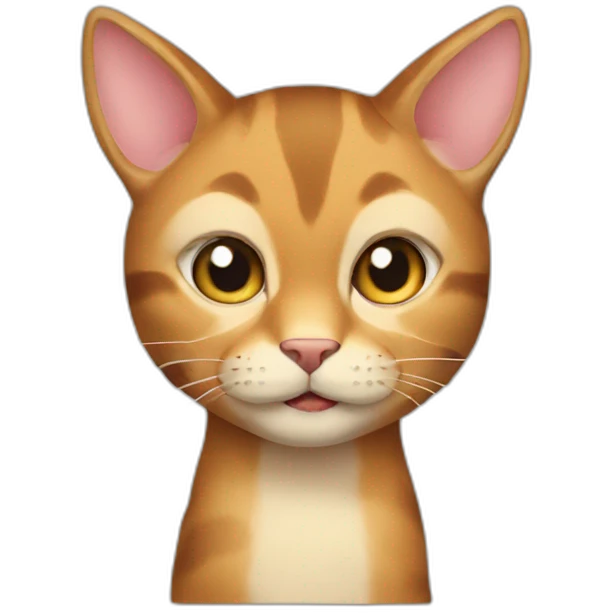 Cat deer emoji