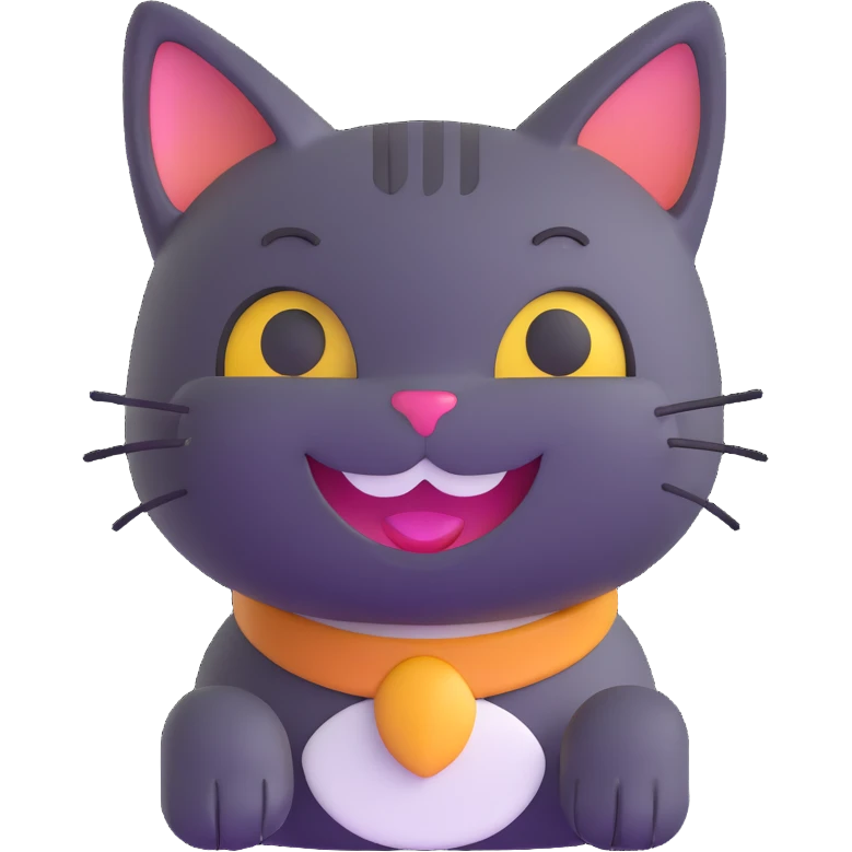 cat smiling emoji