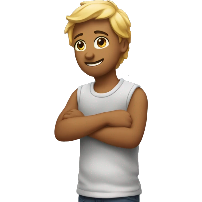 Patting my own back emoji