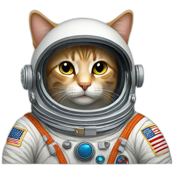 cosmonaut cat emoji