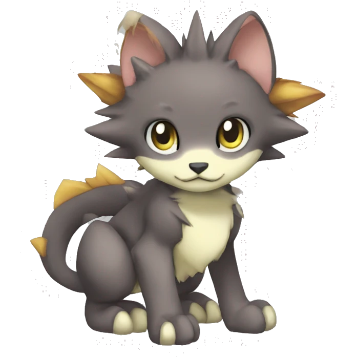 cute cool edgy beautiful pretty Digimon-Fakemon-animal full body emoji