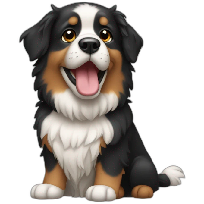 Chien sur chat emoji
