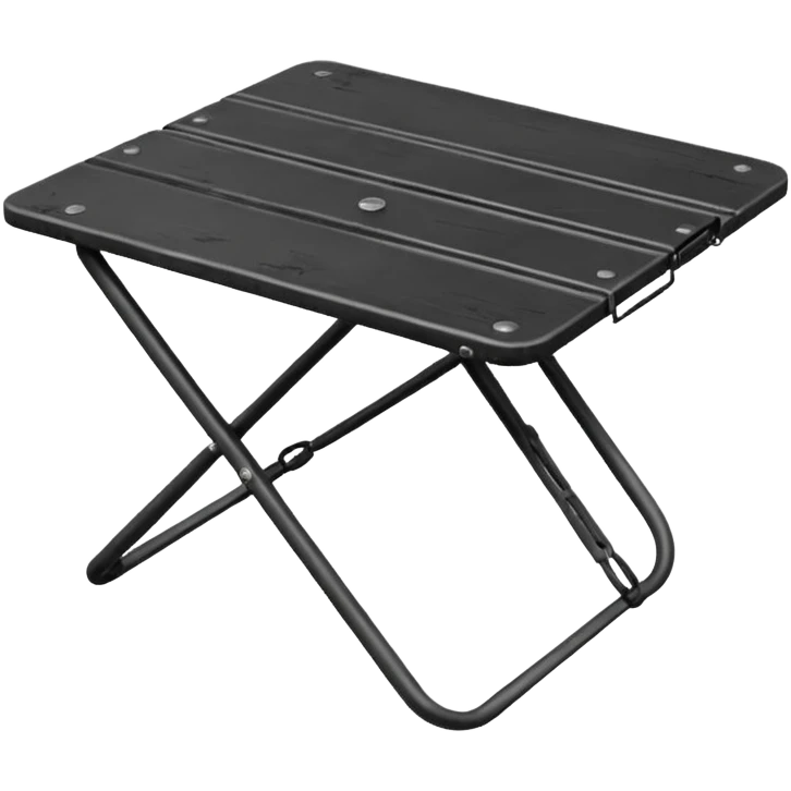 black Camping Table emoji