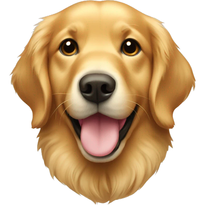 Golden retriever heart emoji