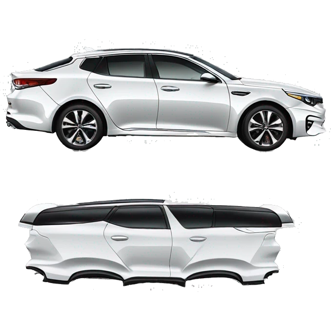 Kia Optima 2017 white emoji
