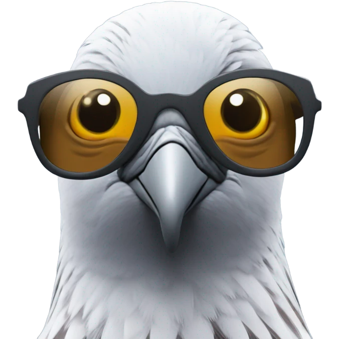 Pigeon sunglass emoji