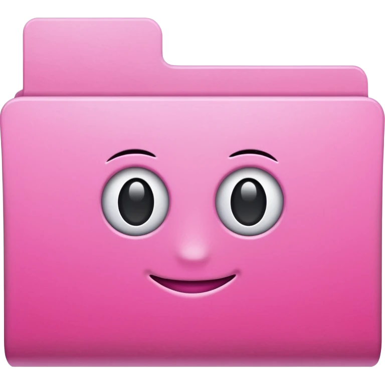 simple pink folder emoji