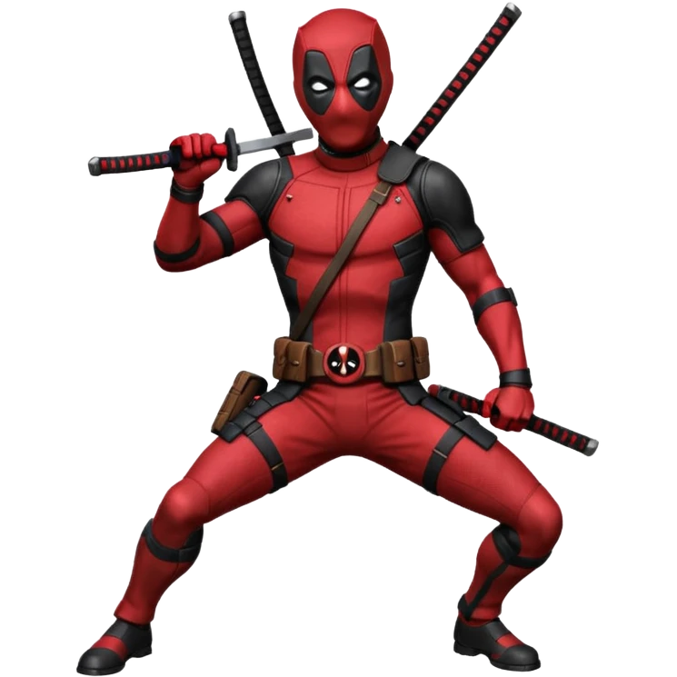Deadpool with katana emoji