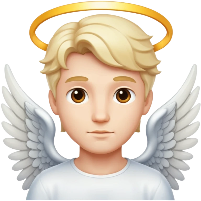 Beautiful male angel  emoji