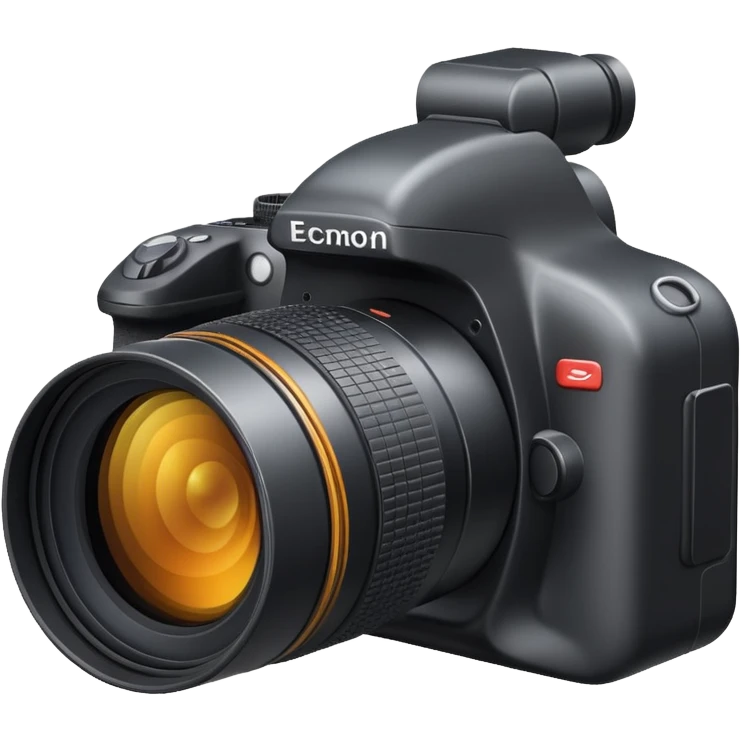 telephoto camera object icon, long zoom lens, professional DSLR body, 3D cartoon, mobile game icon style, centered, clean background, no text, no watermark
  emoji